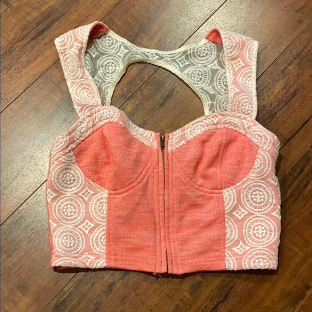 Urban Outfitters-Fire and Needles bustier/crop SZS